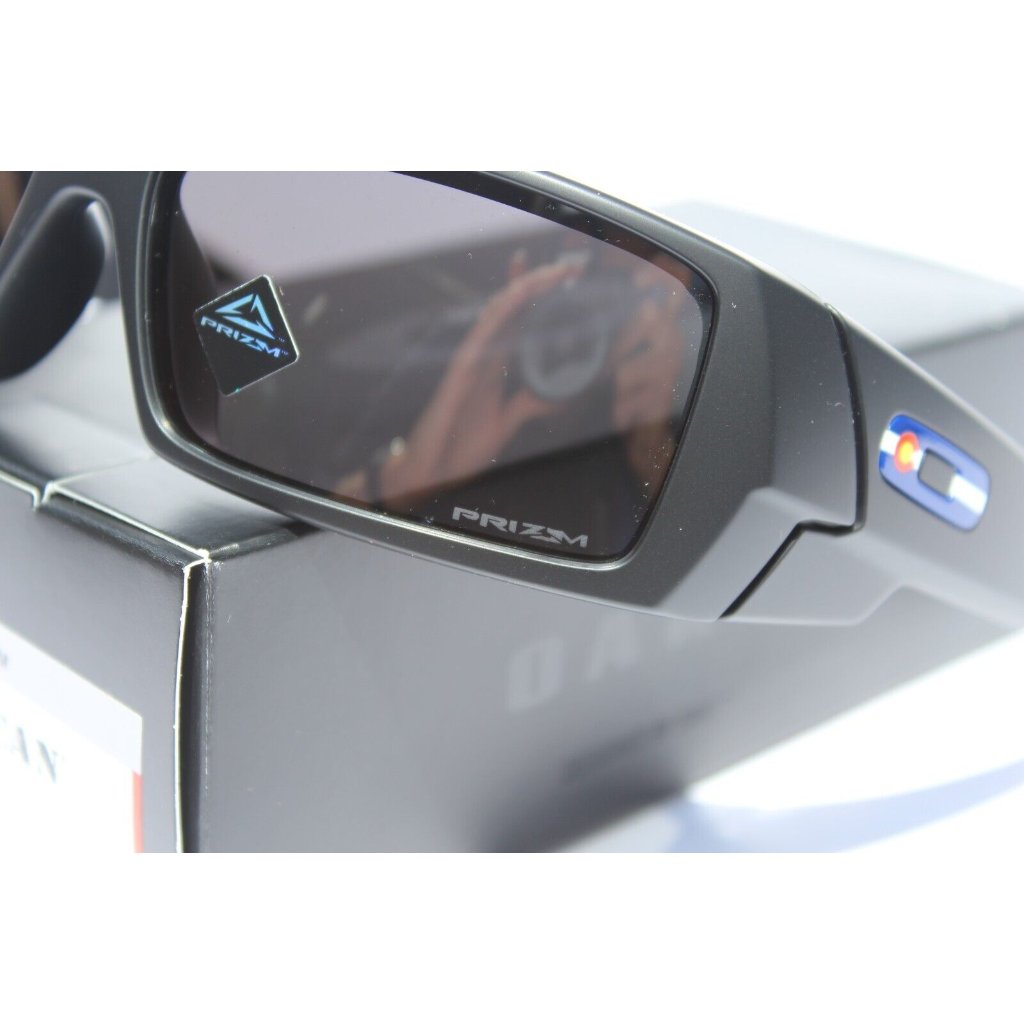 Oakley Gascan Sunglasses Matte Black/Prizm Black Colorado New Oo9014-5860 — image 6 of 8